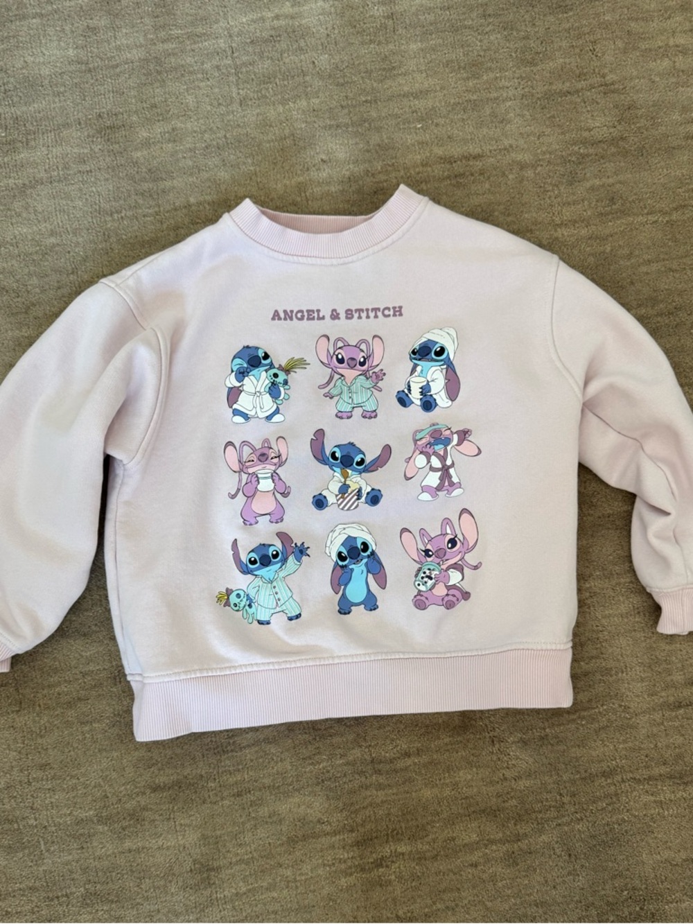 Zara Disney angel and stitch crewneck